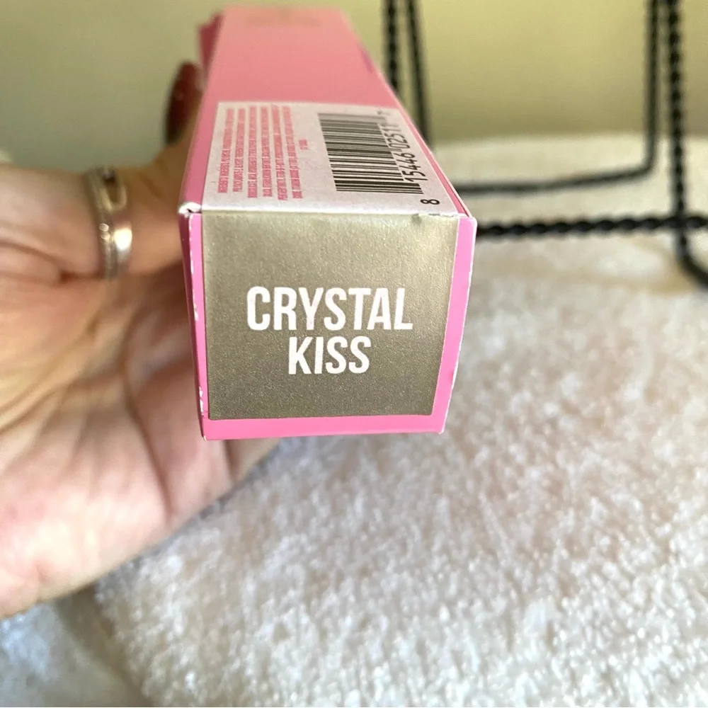 Jeffree Star Crystal Kiss lip gloss new in box pink with sparkly micro pearls